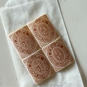 Stamp #4 | 1908 Cayman Islands Postage Stamps